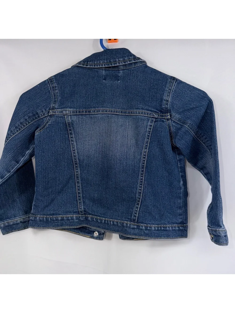 Place Girls Denim Trucker Jacket Size 5T Medium Wash Button Front